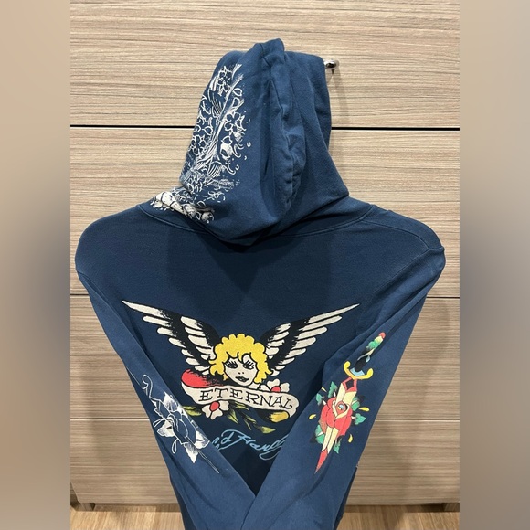 Ed Hardy Hoodie & Tunic Overprint - Picture 3 of 4